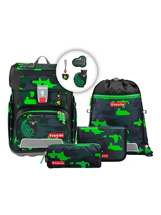 STEP BY STEP | Schultaschen Set 5tlg CLOUD Black Cat Chiko | 